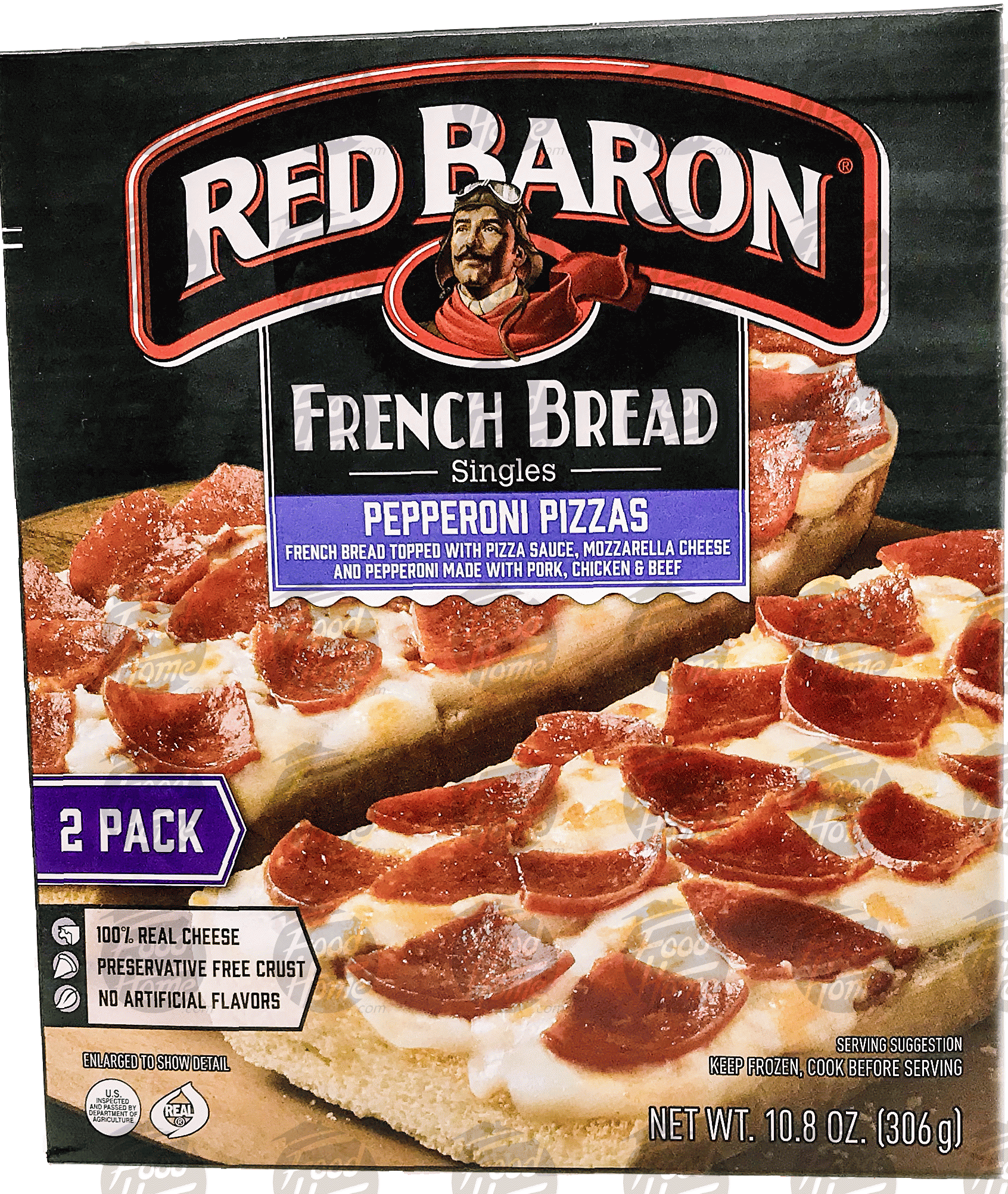 Red Baron Singles french bread, pepperoni pizzas, 2 pizzas Full-Size Picture